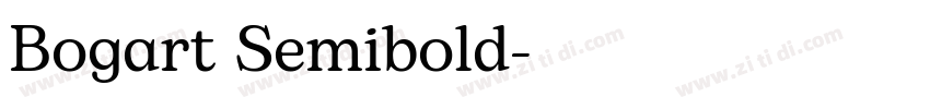 Bogart Semibold字体转换